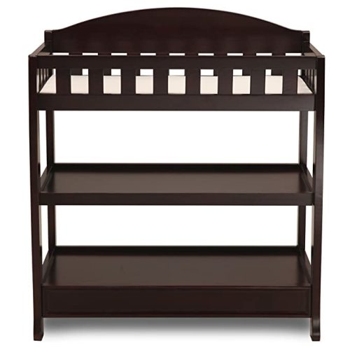 Delta Children Infant Changing Table with Pad, Dark Chocolate