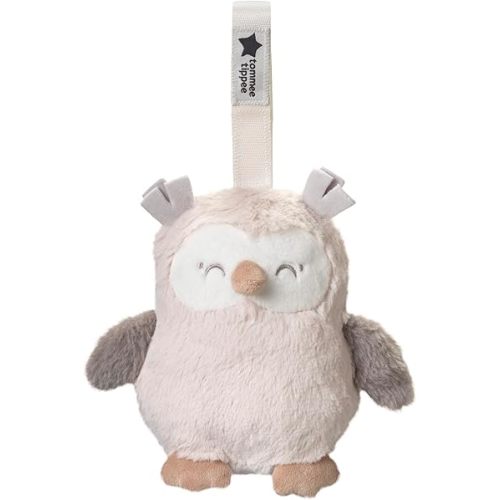 Tommee Tippee Mini OllieOwl Travel Nursery Sleep Aid, White Noise Machine, USB-Chargeable, 72 Hour Battery Life, Machine Washable