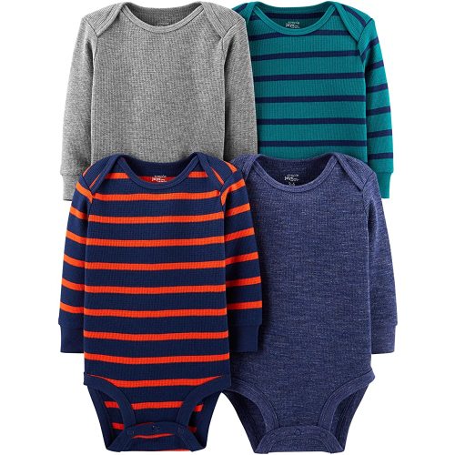 Simple Joys by Carter's Baby 4-Pack Long-Sleeve Thermal Bodysuit