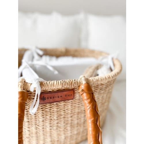 Natural Diaper Caddy Basket by Design Dua | Nursery |  Changing Basket | Diaper Basket | Baby Shower Gift | Diaper Bag