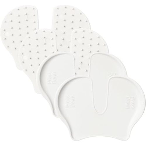 4PCS Shot Pain Reducer, Shot Pain Reducer Reusable Plastic Immunization Shooting Assist Blocks for Kids and Adults (White)