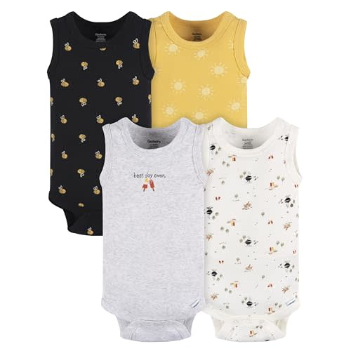 Gerber Baby Boys' Multi-pack Sleeveless Onesies Bodysuit