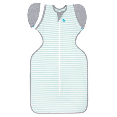 Love To Dream Swaddle Up Transition Bag Original Adaptive Swaddle Wrap - Mint Stripe - M