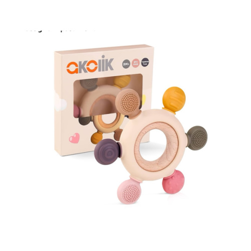 akolik Baby Teething Toys, Teething Relief Toy, BPA Free Baby Chew Toys Infant Toys Newborn Accessories, Teethers for Babies 0-3-6-9-12 Months Old Boys Girls