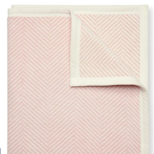 Harborview Herringbone Blush Blanket