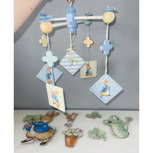 Beatrix Potter Peter Rabbit Wall Art Hanging Decor Luv-n-Care Nursery Mobile