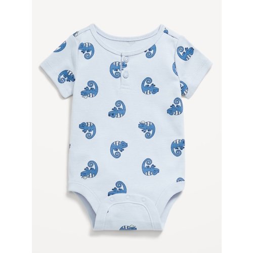 Short-Sleeve Henley Bodysuit for Baby