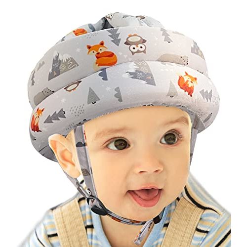 Baby Head Protector - Baby Helmet for Crawling Walking Running - No Bumps and Soft Cushion - Adjustable Protective Cap Infant Baby Safety Headguard - Toddler Helmets 6-12 Months 1-2 Years Old