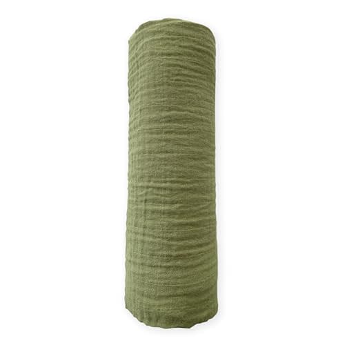 SwaddleDesigns Cotton Muslin Swaddle Blanket, Receiving Blanket for Baby Boys & Girls, 46x46 inches, Green Turtle