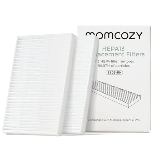 Momcozy KleanPal Pro Air Filter Replacement – 99.97% Effective Filtration for Baby Bottle Washer – Safe & Easy Install – Premium Quality Filter for Cleaner Baby Bottles, 2-Pack