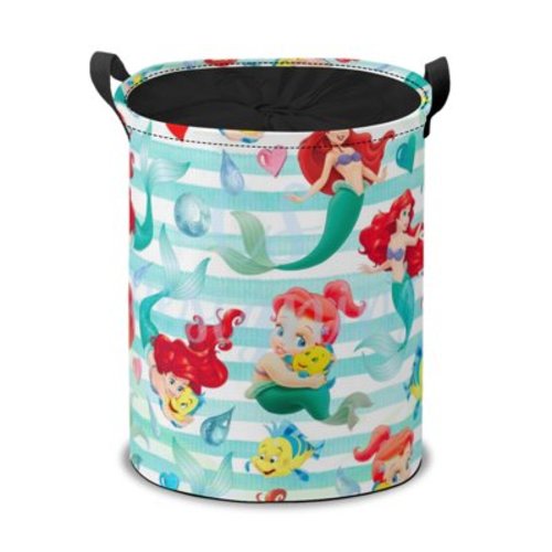 Ariel Drawstring Laundry Basket, Foldable Baby Laundry Basket, Children's Dirty Clothes Basket, Storage Clothes Suitable for Bedroom Bathroom Girls Boys Adults
