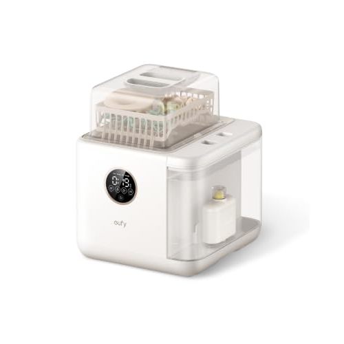 eufy Security S1 Pro Baby Bottle Washer, Sterilizer and Dryer, Built-in Water Softener, Largest 10-Bottle Capacity, 3D HydroBlast Cleaning, 212°F Steam Sterilizer, Fast Drying, Smart App Control