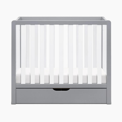 Carter's by daVinci Colby 4-in-1 Convertible Mini Crib with Trundle - Grey / White