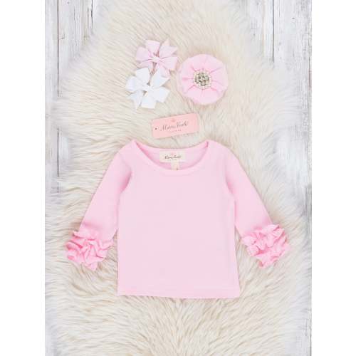 Long Sleeve Icing Ruffle Shirt