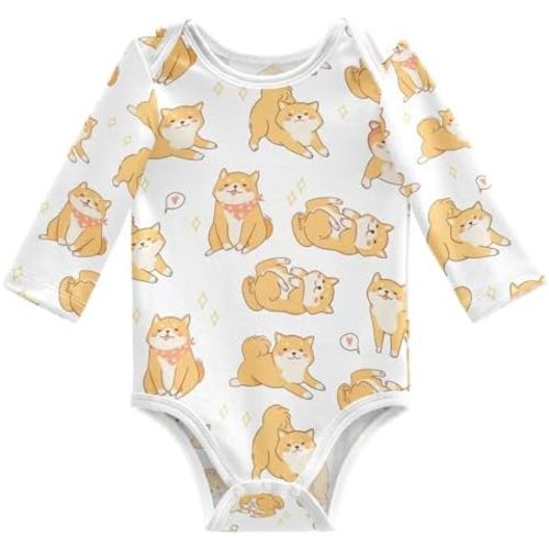vvfelixl Baby Bodysuits Bee Long Sleeve Cotton Baby Clothes for Boys Girls 3M