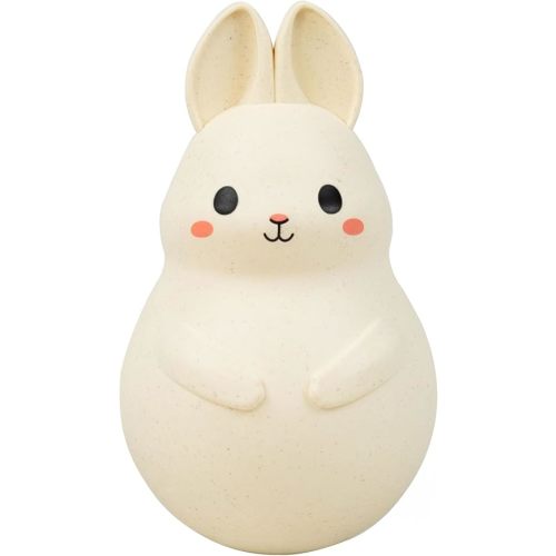 Roly Poly - Bunny, Tummy Time Baby Infant Toy, Wobbling, Soothing Sensory Toy, Gentle Tinkling Sound, ECO bioplastic, 3 Months - 2 Years