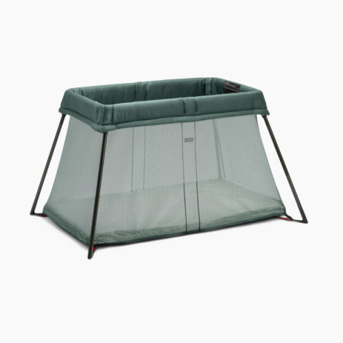 Babybjörn Travel Crib & Organic Sheet Bundle - Dark Green