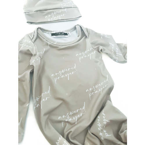Answered Prayer All Over Print Baby Sleeper & Matching Beanie – OUR HOUSE ABOVE