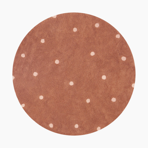 Lorena Canals Washable Dot Rug - Chestnut, 4' 7"