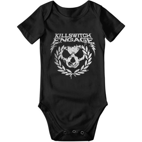 Killswitch Music Band Engage Baby Onesie Kids Romper Unisex Baby Short-Sleeve Bodysuit 3d Print Jumpsuit Graphic Clothes Cotton Comfortable Onesie 3 Months For Baby Girl Boy Bodysuits Outfit