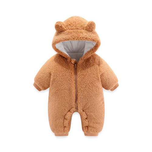 Baby Boys Girls Snowsuit Winter Coat Bear Warm Hooded Thick Romper Jumpsuit Outfits 0-3 Months