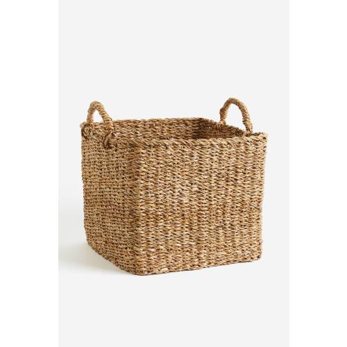 LARGE BRAIDED STORAGE BASKET