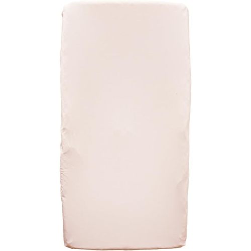 Caden Lane Changing Pad Cover, Ultra Soft, Breathable & Temperature-Regulating, Elastic Edges & Deep Pocket, Fits Standard Diaper Change Table Mats, Ideal for Baby Showers, Machine Washable, Pale Pink