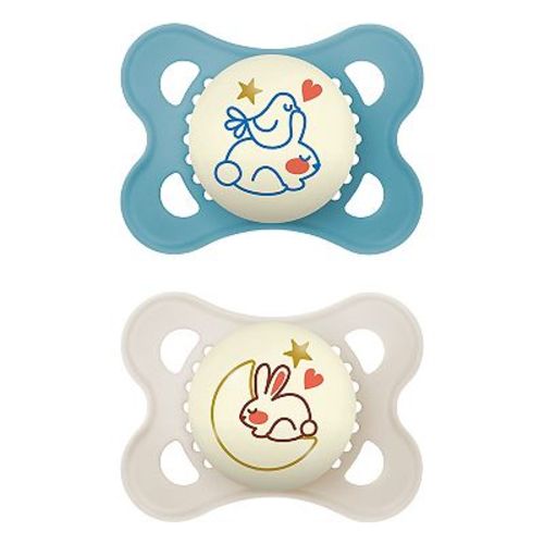 MAM Night Animal Pacifier with Sterilizing Box 2 Pack