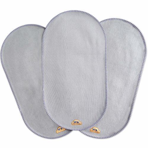 BlueSnail Waterproof Changing Pad Liners 3 Count (14""X26.5"" Gray) Bassinet Pad Liner