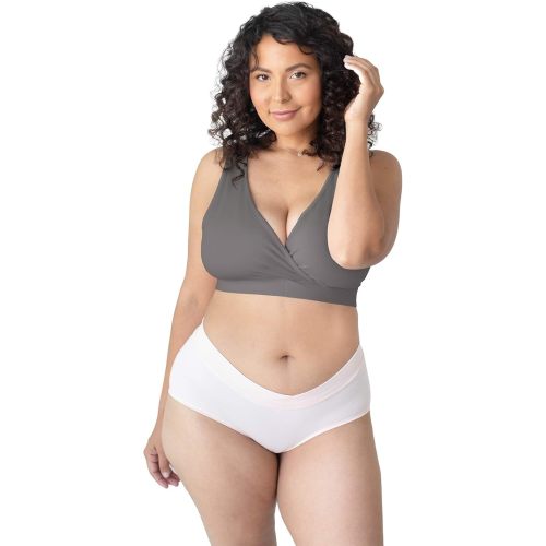 Kindred Bravely Organic Cotton Maternity & Nursing Sleep Bra | Wireless Cotton Bras for Women