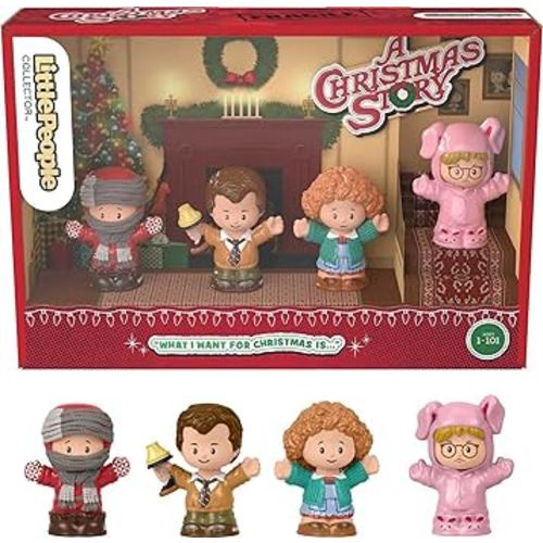 Little People Collector A Christmas Story Special Edition Figure Set in Display Gift Box for Adults & Fans, 4 Figurines (Amazon Exclusive)