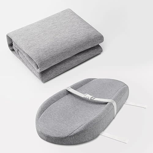Muslin Baby Changing Pad and Ultra Soft Breathable Changing Pad Cover
