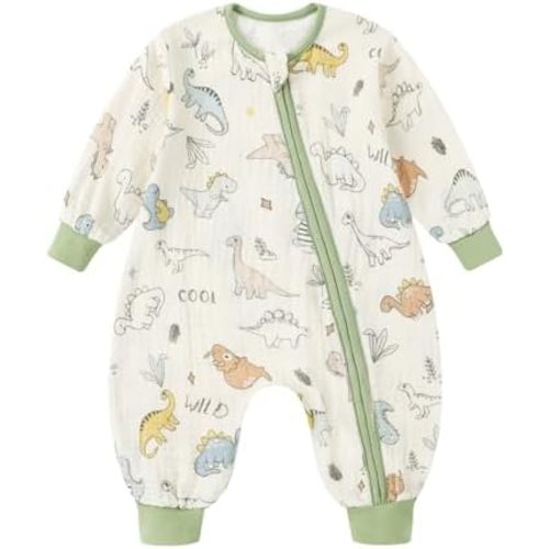 CARETOO Baby Sleep Sack with Legs Infant Sleepsuit Newborn Long Sleeve Wearable Blanket for Boys Girls 0-18 Months