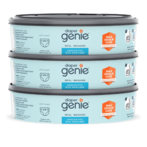 Diaper Genie Unscented Round Refill - 3 pack