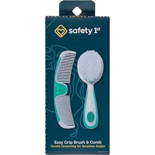 Safety 1st Easy Grip Brush and Comb, Colors May Vary