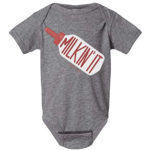 Milkin' It Baby Western Graphic Bodysuit