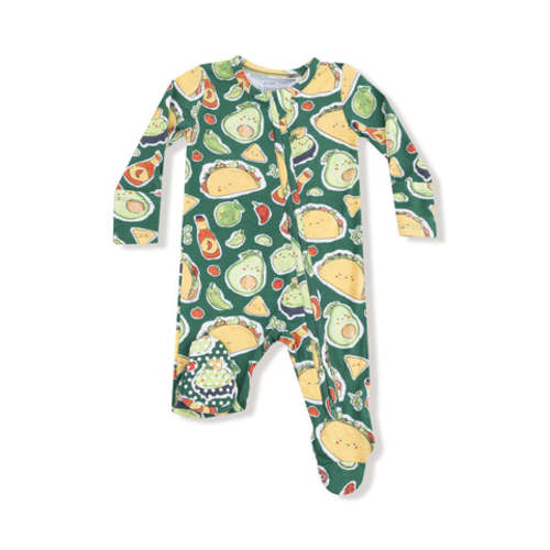 Happy Tacos - 2 Way Zipper Footie