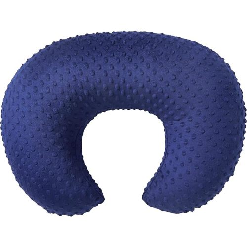 Nursing Pillow for Breastfeeding and Bottle Feeding More Support for Mom and Baby,Soft Newborn Nursing Baby Pillow， Machine Washable (Dark Blue)