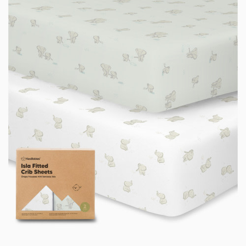 Isla Bamboo Viscose Fitted Crib Sheets - Elly