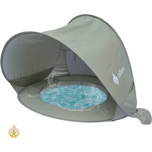 Baby Beach Tent and Portable Shade Pool, UV Tent for Babies Pop-Up, UPF 50+ | Ideal Beach Tent Sun Shelter and Pop-Up Tent for Baby, Infant, & Pet | Outdoor Beach Shade and Toddler Cabana