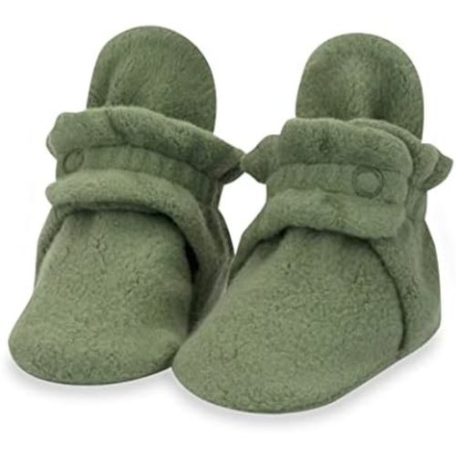 Zutano Unisex Fleece Baby Booties, Two Snap Closure, Newborn to 24 Months