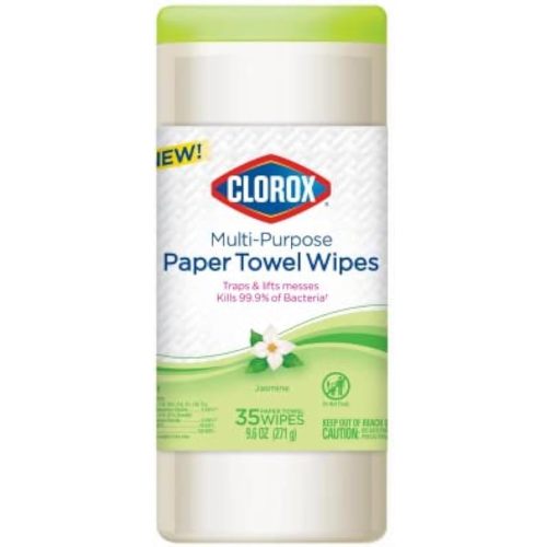 Clorox 32581 Multi Purpose Paper Towel Wipe, Jasmine Scent, 35-Ct. - Quantity 6