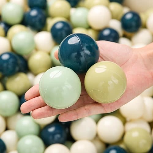 TRENDPLAY Plastic Balls for Ball Pits - Pack of 100 Hollow Balls- Safe and Exciting Playtime - Perfect for Toddler Baby Pools,Party,Festival Decoration