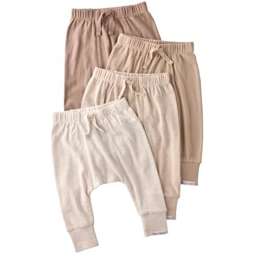 Unisex-Baby Jordan 4-Pack Jogger Pants 100% Organic Cotton Bottoms for Boys & Girls