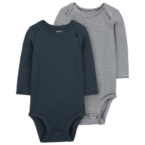 Baby 2-Pack PurelySoft Long-Sleeve Bodysuits - Carter's | Carter's