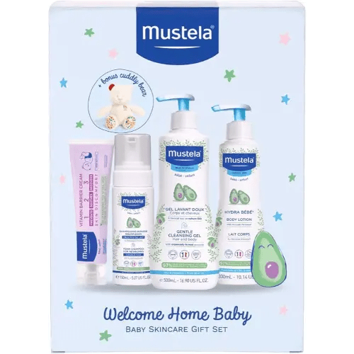 Mustela Welcome Home Baby Set - for Normal Skin - 4 pc