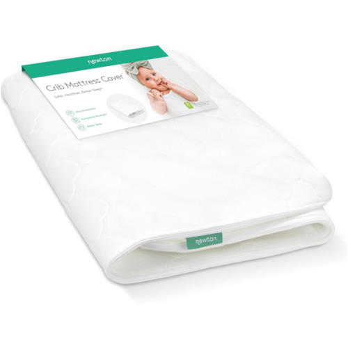 Newton Baby Waterproof Extra Cover | Ultra-Breathable Proven to Reduce Suffocation Risk, Fits Original and Waterproof Newton Crib Mattress, Safe, Machine Washable, Non-Toxic - White (Cover ONLY)