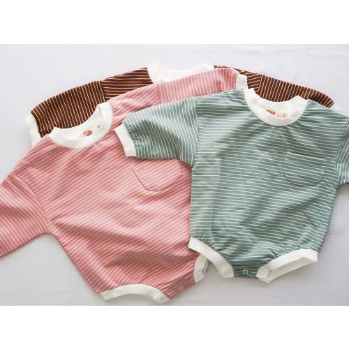 Striped Bubble Romper