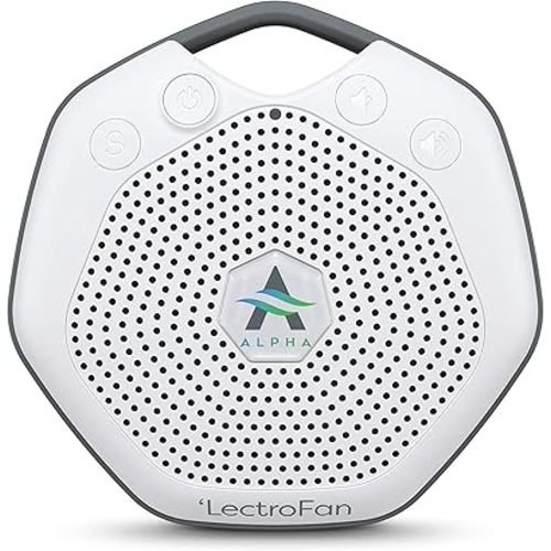 LectroFan Alpha Guaranteed Non-Looping Sleep Sound Machine for Sleeping Babies Toddlers, White Noise Machine for Adults, 7 Relaxing Sounds for Baby - Alpha White (Renewed)