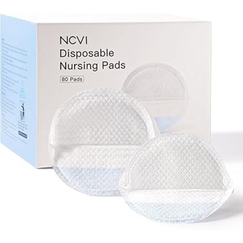 Disposable Nursing Pads, Breastfeeding Pads for Leaking Milk, Stay Dry & Ultra Absorbent, Breast Pads with Leak-Proof Design, Nipple Pads Thin and Soft, 80 Count